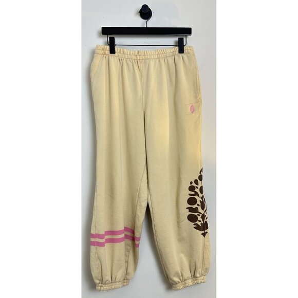 FREE PEOPLE Movement All Star Logo Pants in Pink Sand Size Medium - Picture 3 of 12